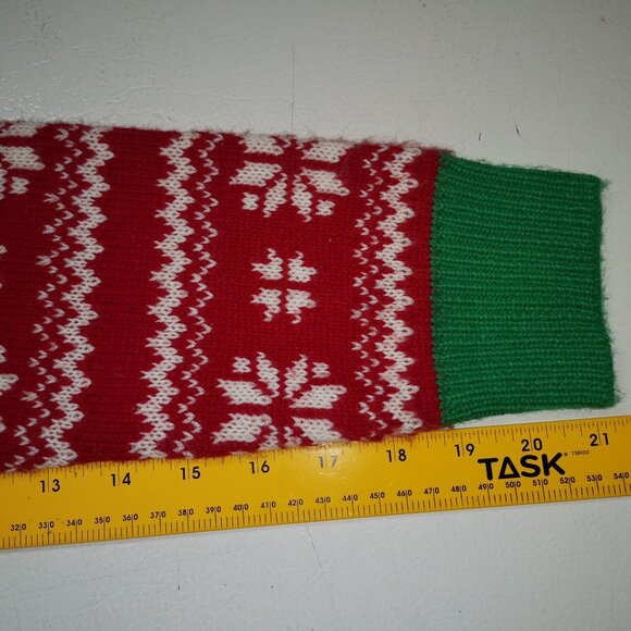 Happy Holidays Ladies Size large Straight Loose Fit Christmas Sweater - Picture 10 of 11